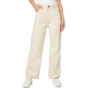 [BLANKNYC] Womens Luxury Clothing Twill Straight Leg Comfortable & Stylish Pants(Warm Whispers)
