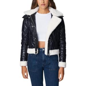 [BLANKNYC] womens Luxury Clothing Quilted Print Jacket, Comfortable & Stylish Windbreaker Coat(Best Intentions)