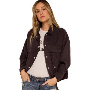 [BLANKNYC] womens Luxury Clothing Utility Parka Jacket Coat With Pockets(Night Moves)