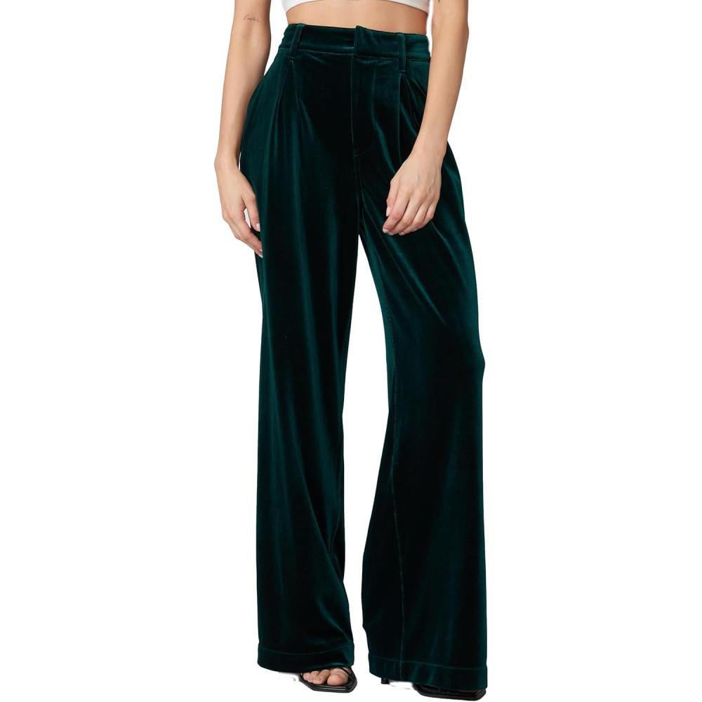 imageBLANKNYC Womens Womens Pleated Velvet TrouserStreet Smart