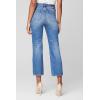 [BLANKNYC] Womens Medium Denim Five Pocket Straight Leg Jean with V Shape WaistbandJeans(In My Head)