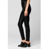 Womens Luxury Vegan Leather Pants, Comfortable Biker Style Leggings, Super Soft High Waist, Tummy Control(Black)