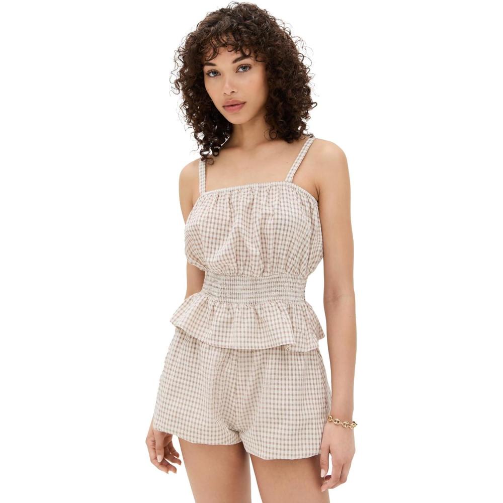 imageBLANKNYC Womens Beach Club TopMauveWhite