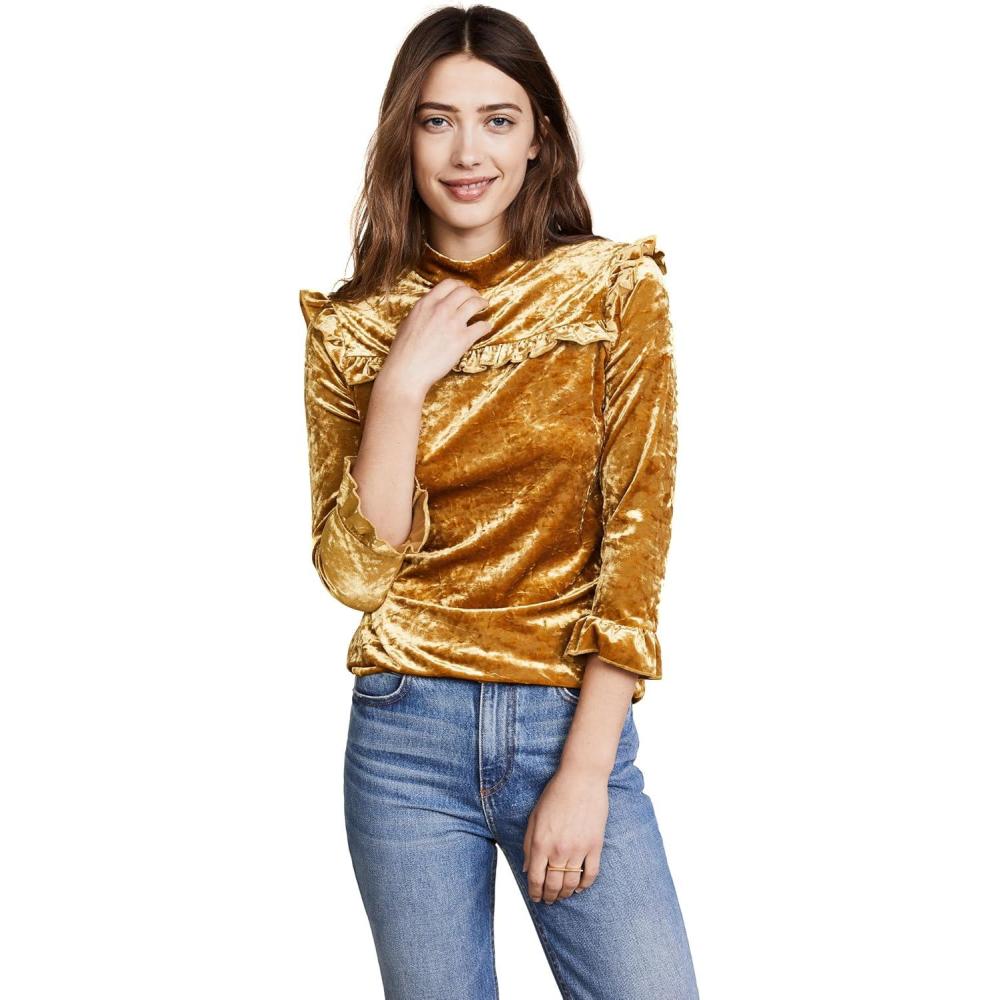 imageBLANKNYC Womens Crushed Velvet TopGuldens
