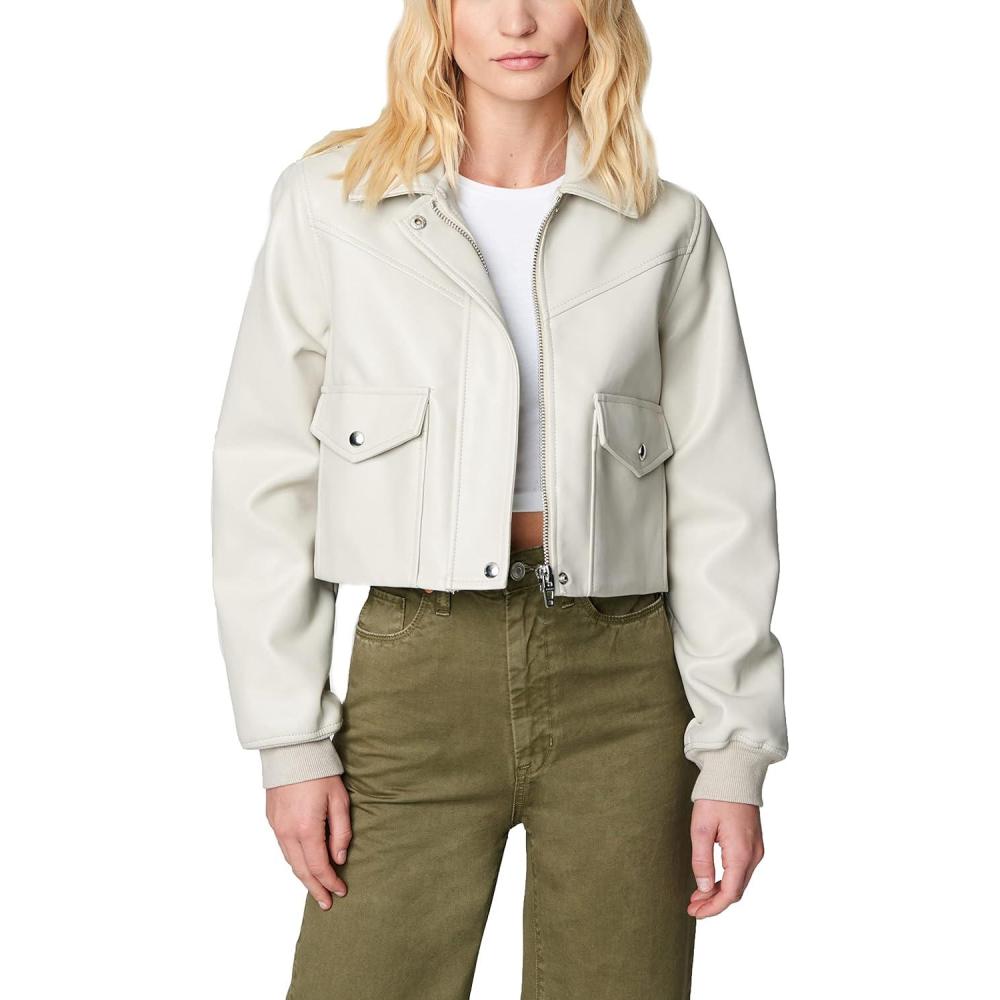 imageBLANKNYC Womens Luxury Clothing Cropped Shirt Jacket Comfortable ampamp Stylish ShacketShort Story