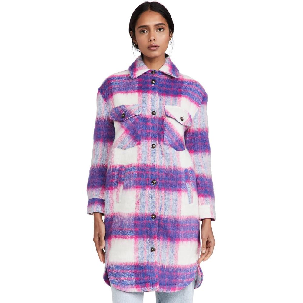 imageBLANKNYC Womens Luxury Clothing Plaid Shirt Jacket Stylish Shacket ampamp Trendy CoatPrime Time