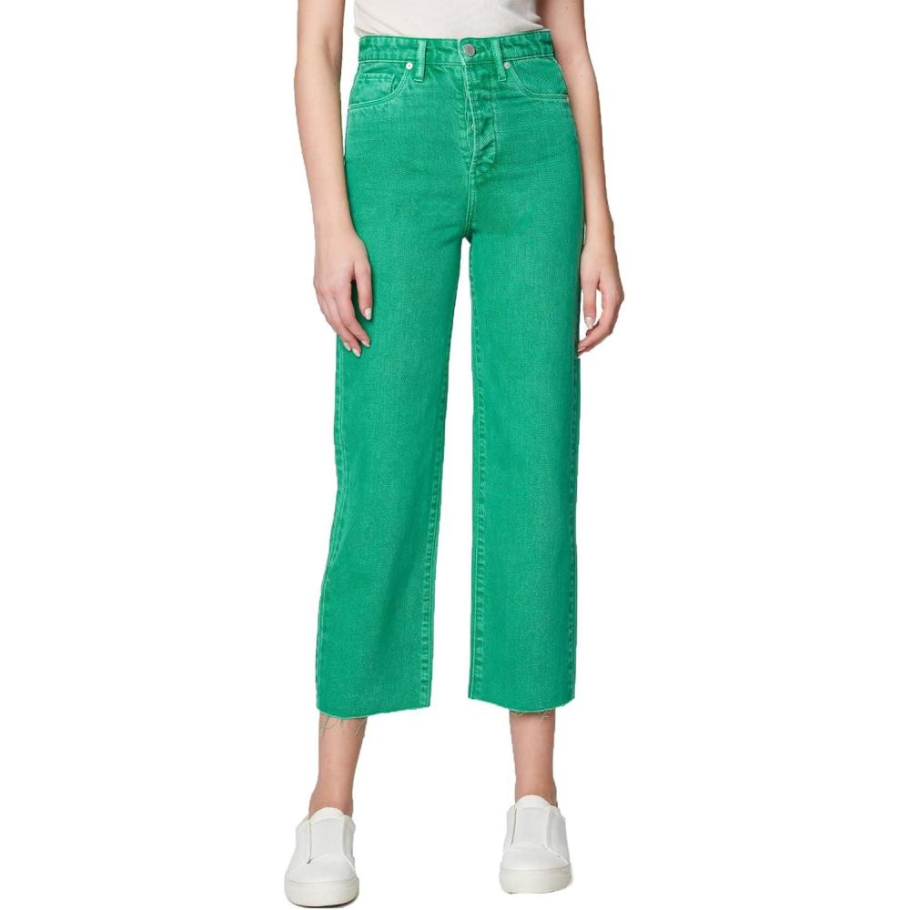 imageBLANKNYC Womens Straight Leg Five Pocket Green Colored Jeans Stylish Pants ampamp Designer ClothingGreen