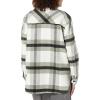 [BLANKNYC] Womens Luxury Clothing Plaid Shirt Jacket, Stylish Shacket & Trendy Coat(Mountain Top)
