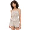 [BLANKNYC] Women’s Beach Club Top(Mauve/White)