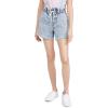 [BLANKNYC] Womens Luxury Clothing Acid Wash Elastic Waist Denim Drawstring Short, Comfortable & Stylish(Love on Top)