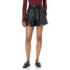 [BLANKNYC] Womens Luxury Clothing Vegan Leather Self Tie Paperbag Short, Comfortable & Stylish(Hold Me)