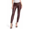 [BLANKNYC] Womens Luxury Vegan Leather Pants, Comfortable Biker Style Leggings, Super Soft High Waist(Oxblood)