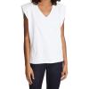 [BLANKNYC] Womens Sleeveless Padded Shoulder V-Neck Tee ShirtSleeveless Padded Shoulder V-Neck TEE Shirt(Might Be Right)