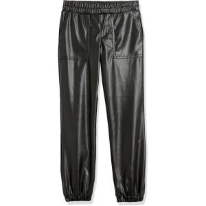 [BLANKNYC] Girls Luxury Clothing Vegan Leather Jogger, Comfortable & Stylish Pantspants(Black Widow)