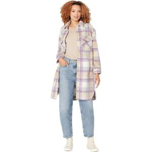 [BLANKNYC] Womens Luxury Clothing Plaid Shirt Jacket, Stylish Shacket & Trendy Coat(Keep It Up)
