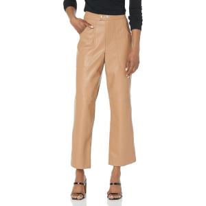 [BLANKNYC] Womens Luxury Clothing Ribcage Straight Leg Vegan Leather Pants, The Baxter Pants(Lucky Number)