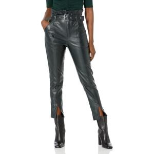 [BLANKNYC] Womens Luxury Clothing Vegan Leather Belted Pant(Dance Today)