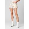 [BLANKNYC] Womens Botanical Photo Print High Rise Cut Off Shorts, Comfortable & Stylish(One With Nature)