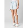 [BLANKNYC] Womens Light Wash Paperbag Shorts with Self Belt, Stylish Clothing, Inside Friend, 27