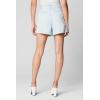 [BLANKNYC] Womens Light Wash Paperbag Shorts with Self Belt, Stylish Clothing, Inside Friend, 27