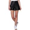 [BLANKNYC] Womens Women’s Black Real Leather Five Pocket ShortsShorts(Night Life)