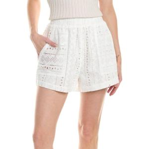 [BLANKNYC] Womens Luxury Clothing Pin Stripe Pull On Cotton Shorts with Patch Pockets, Comfortable & Stylish(Glimmer of Hope)