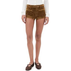 [BLANKNYC] Women’s Wide Open Faux Suede Shorts(Faux Suede Brown)