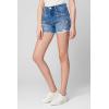 [BLANKNYC] Womens Embellished Stone Detail Cut Off High Rise Denim Shorts, Comfortable & Stylish(All That Glitters)