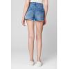 [BLANKNYC] Womens Embellished Stone Detail Cut Off High Rise Denim Shorts, Comfortable & Stylish(All That Glitters)