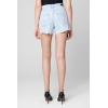 [BLANKNYC] Womens High Rise Denim Patchwork Cut Off Shorts, Stylish & TrendyDenim Shorts(Information Overload)