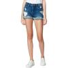 [BLANKNYC] Women’s Denim Distressed Cuffed Short, Blue, 24(Blue)