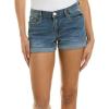 [BLANKNYC] Women’s Denim Distressed Cuffed Short, Blue, 24(Blue Steel)