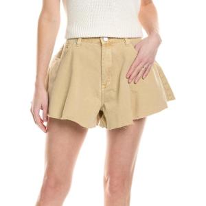 [BLANKNYC] Womens Women’s Garment Dye Denim Flared Short(Ginger Snap)