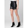 [BLANKNYC] Womens Womens Women’s Black Vegan Leather Paper Bag Short with Self Belt, Fashionable & StylishShorts(Secret Service)