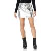 [BLANKNYC] Womens Vegan Leather Mini Skirt(Silver Springs)