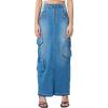 [BLANKNYC] Womens Women’s Cargo Maxi Denim Skirt(Time Lapse)