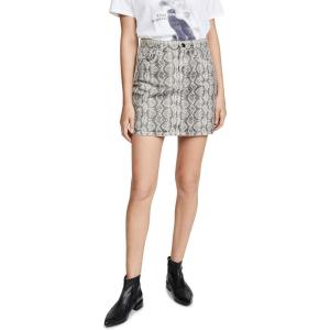 [BLANKNYC] Womens Luxury Stylish Straight Mini Skirt, Fashionable Clothing, Comfortable & Fitting, Casual Wear, The Jane(Snake Along)