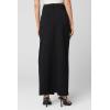 [BLANKNYC] Womens Ponte Maxi Skirt with Front Slit(Midnight Train)