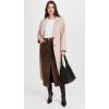 [BLANKNYC] Womens Real Suede Midi Skirt(Black Coffee)