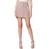[BLANKNYC] Womens Real Suede Snap Front Mini Skirt, Comfortable & Designer Clothing(Make Me Blush)
