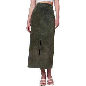 [BLANKNYC] Womens Real Suede Midi Skirt(Hunter)