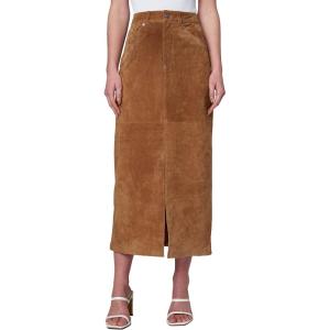 [BLANKNYC] Womens Real Suede Midi Skirt(Pecan)
