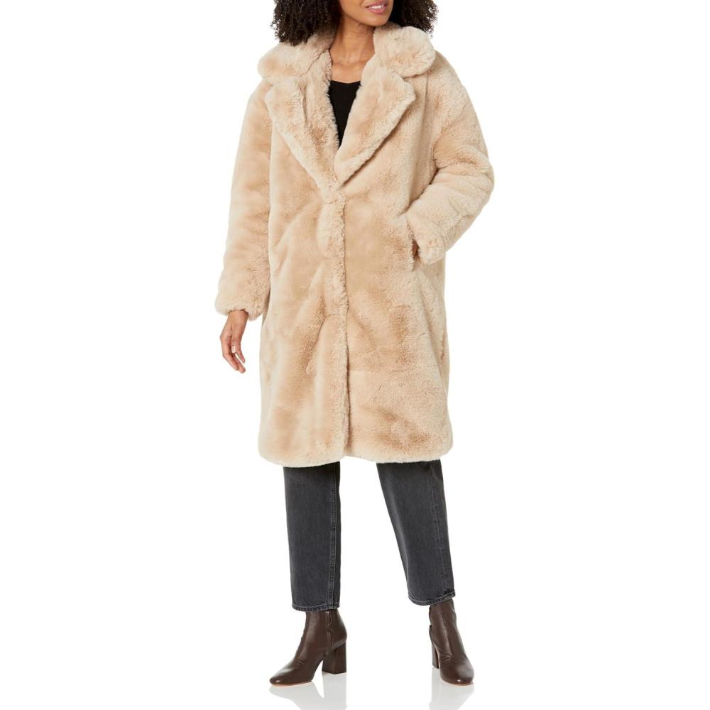 imageBLANKNYC Womens Faux Fur Coat