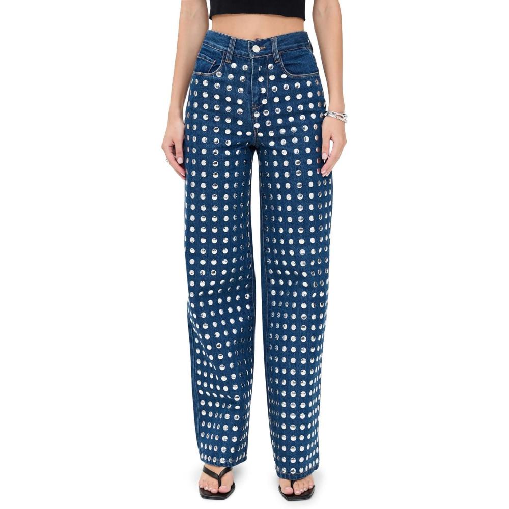 imageBLANKNYC Womens Silver Dreams JeansMedium Indigo