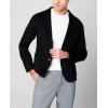 [BLANKNYC] Mens Luxury Clothing Modern Interpretation Wool Blend Blazer Jacket, Comfortable & Stylish Coat(Paint It Black)