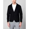 [BLANKNYC] Mens Luxury Clothing Modern Interpretation Wool Blend Blazer Jacket, Comfortable & Stylish Coat(Paint It Black)