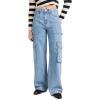 [BLANKNYC] Womens Women’s The Franklin Fit Cargo Carpenter Denim Pant(All Heart)