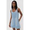 [BLANKNYC] Womens Summertime Flare Denim Min Dress in Blue(Blue)