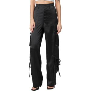 [BLANKNYC] Womens Franklin High Waist Cargo Satin Pant(Night is Young)