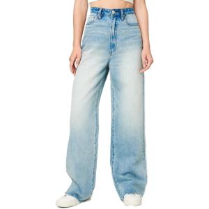 [BLANKNYC] Womens Ribecage Wide Leg with Fray Hem Finish Jeans(Gone Rogue)